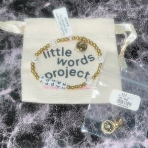 Little Words Project Happy bracelet with charm